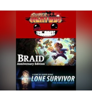 Super Meat Boy+ Lone Survivor+ Braid Steam Key GLOBAL